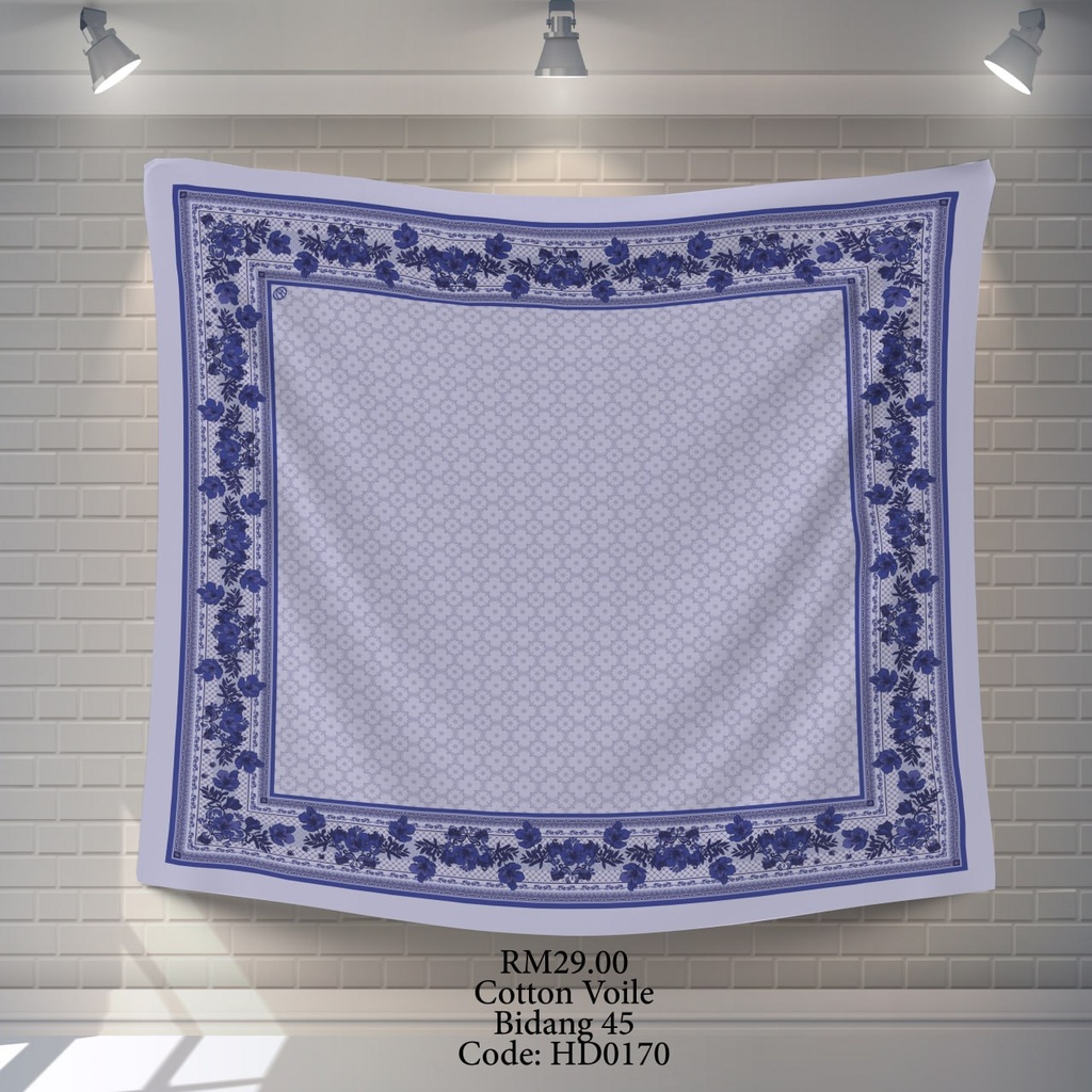 Tudung Bawal (Square Hijab) in HD0170