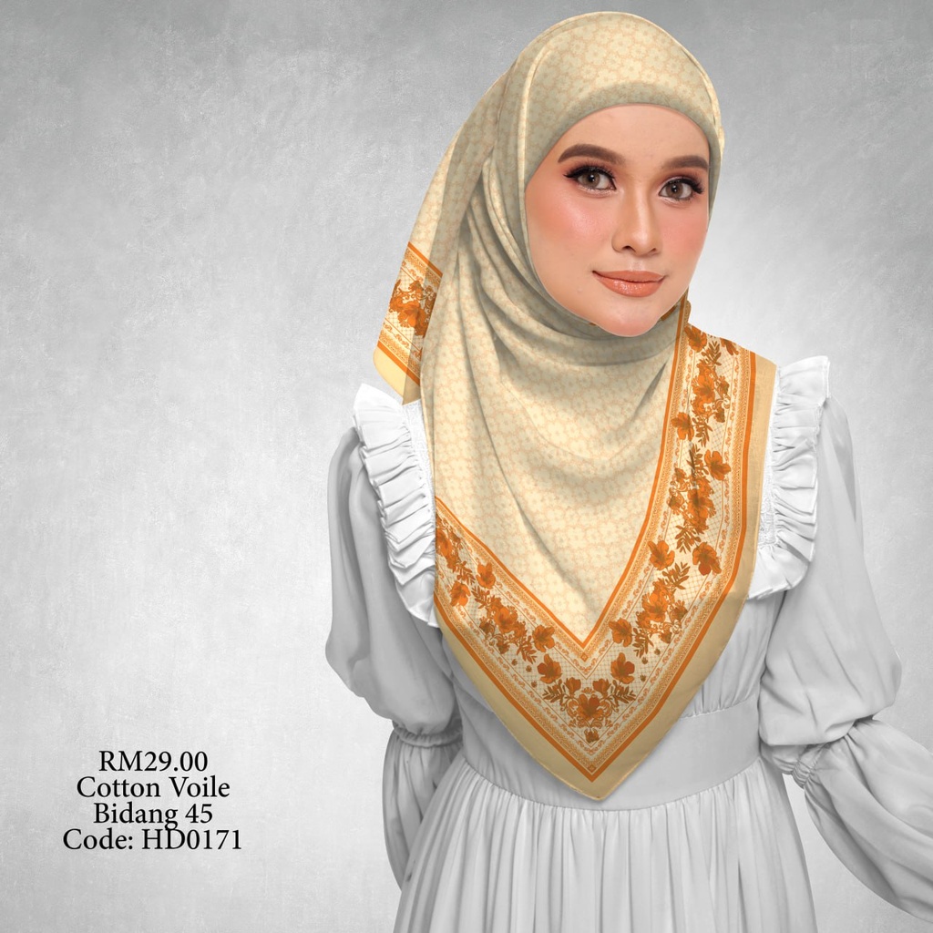 Tudung Bawal (Square Hijab) in HD0171