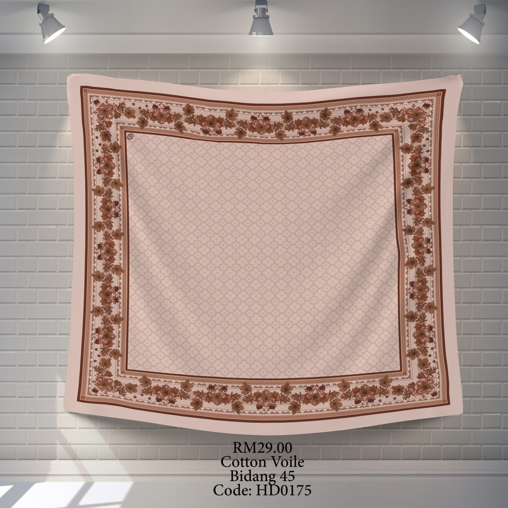 Tudung Bawal (Square Hijab) in HD0175
